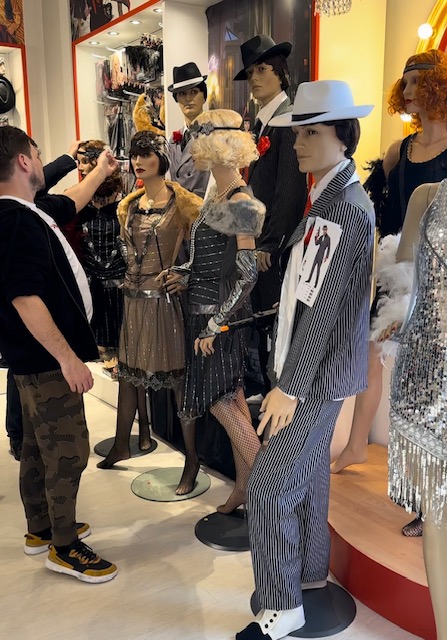 retro 30 leta kostym saty